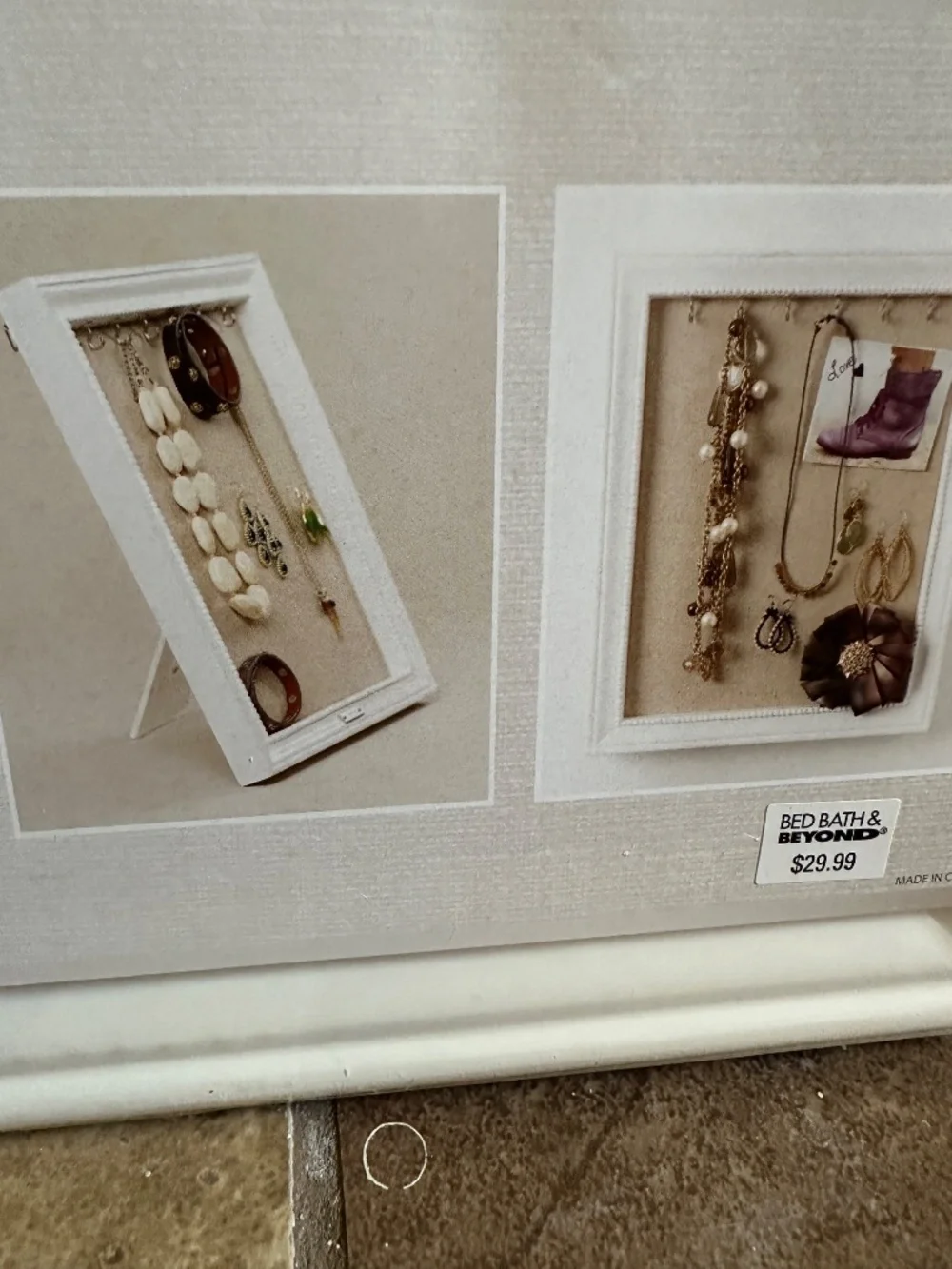 Hives & Honey Medium Pinboard Jewelry Frame White